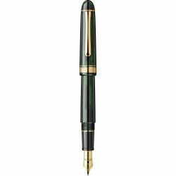 Stilou 14k Nib Platinum 3776 Century Laurel Green GT 0.3 SF Nib
