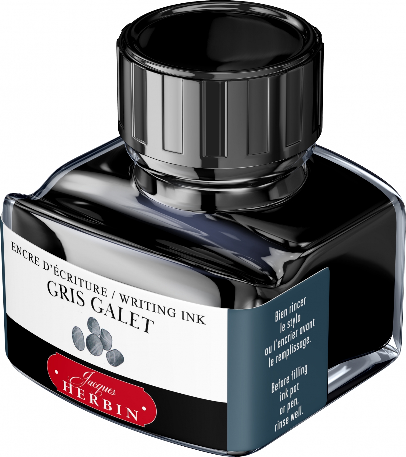 Imagine Produs Calimara Cerneala 30 ml Jacques Herbin Writing The Pearl of Inks Gris Galet