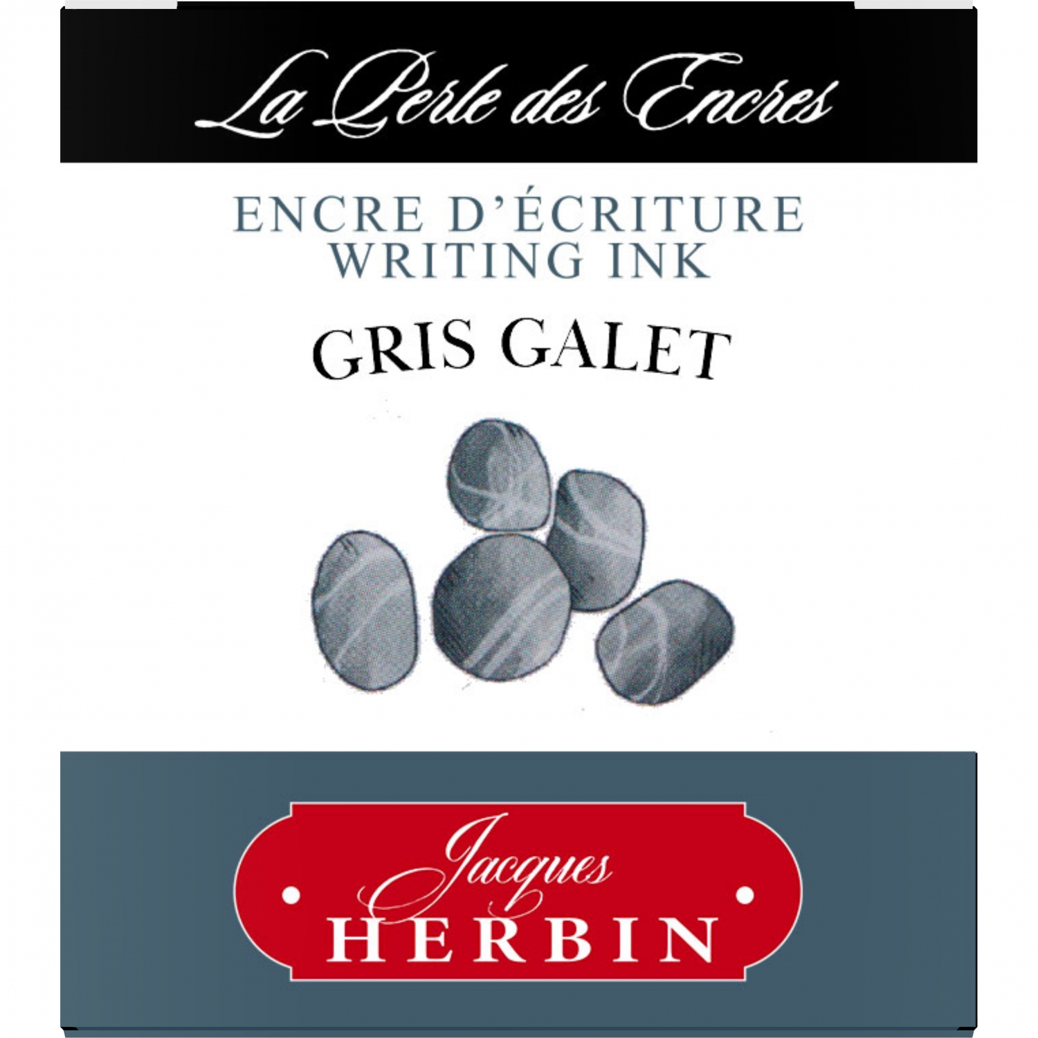 Imagine Produs Calimara Cerneala 30 ml Jacques Herbin Writing The Pearl of Inks Gris Galet