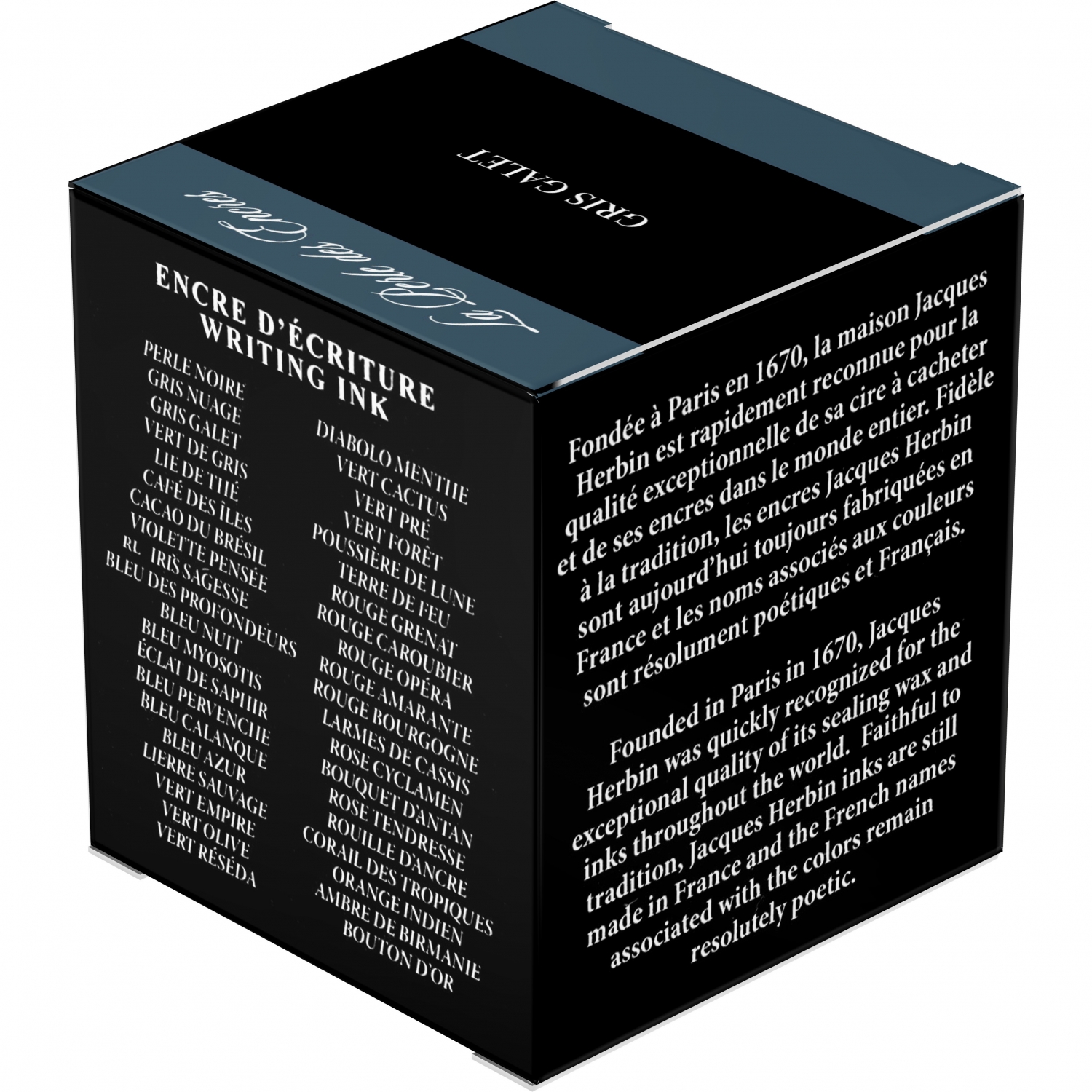 Imagine Produs Calimara Cerneala 30 ml Jacques Herbin Writing The Pearl of Inks Gris Galet