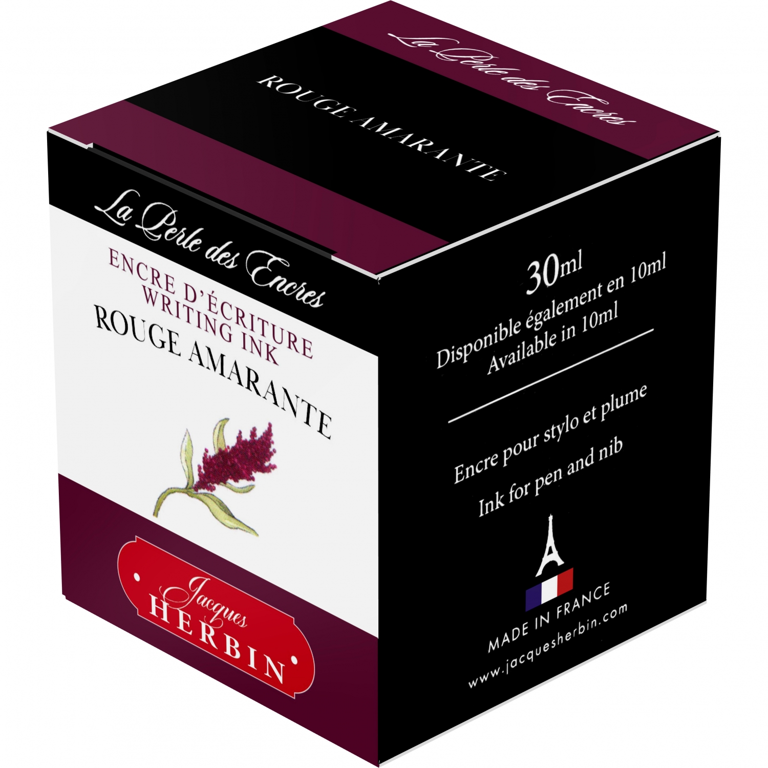 Imagine Produs Calimara Cerneala 30 ml Jacques Herbin Writing The Pearl of Inks Rouge Amarante