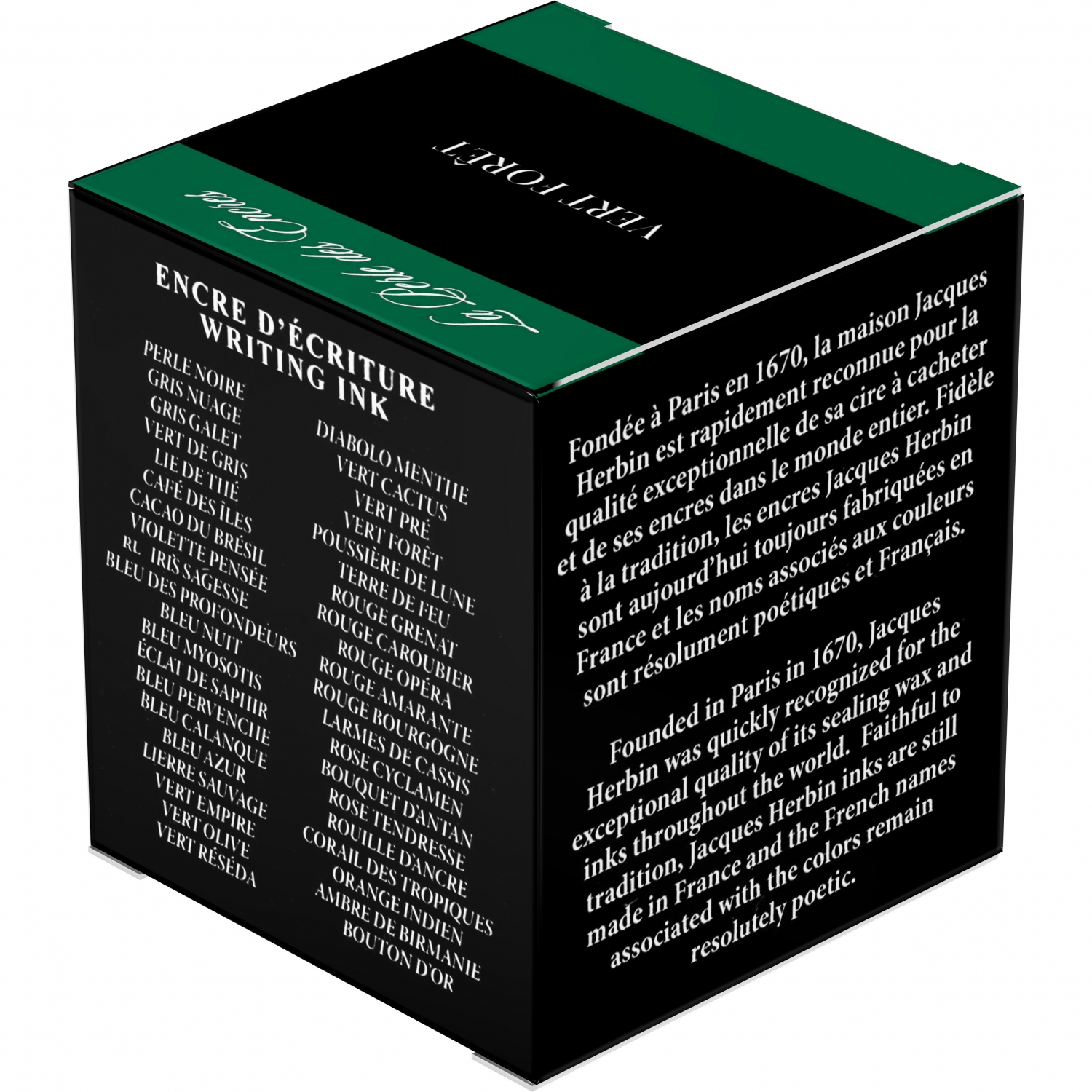 Imagine Produs Calimara Cerneala 30 ml Jacques Herbin Writing The Pearl of Inks Vert Foret