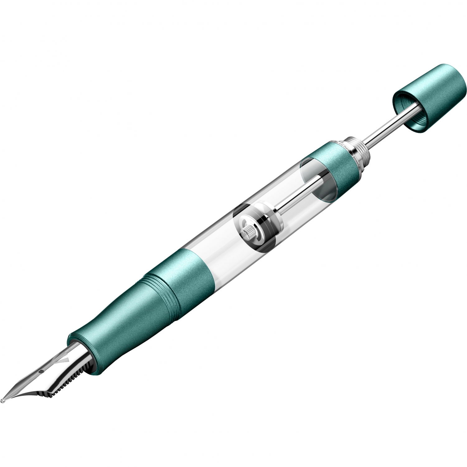 Imagine Produs Stilou Gravitas Monster Aluminium Teal 0.5 F Nib