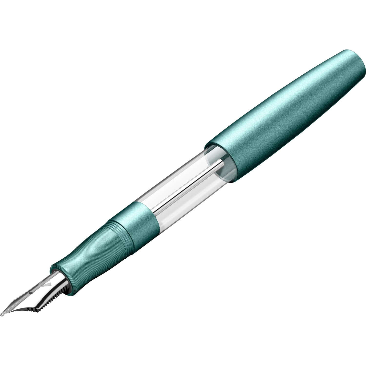 Imagine Produs Stilou Gravitas Monster Aluminium Teal 0.5 F Nib