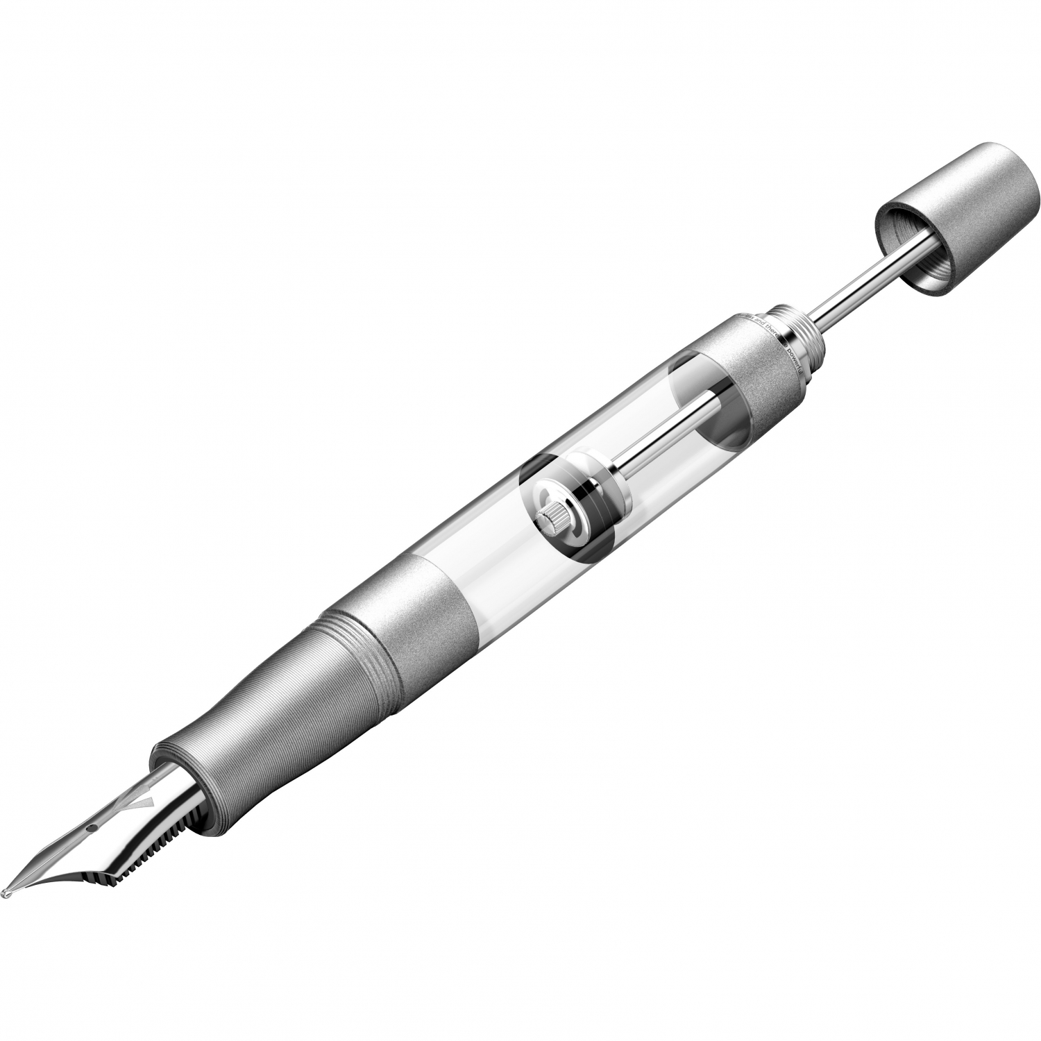 Imagine Produs Stilou Gravitas Monster Aluminium Silver 0.5 F Nib