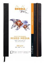Mixed Media Book - White Plain - 40 pagini 250 g mp