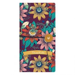 Caiet Slim 9 x 18 cm Clairefontaine Frida Kahlo Bordo - Ivory Plain - 80 pagini 90g mp