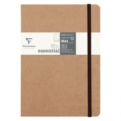 Caiet Personalizabil pentru Organizare A5 Clairefontaine Age Bag Essentials My Essential Tabac - Ivory Dot Grid 5 mm - 192 pagini 90g mp