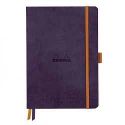 Caiet Personalizabil pentru Organizare A5 Rhodia Rhodiarama Softcover Goalbook Eggplant - Ivory Dot Grid 5 mm - 240 pagini 90 g mp - 117825C