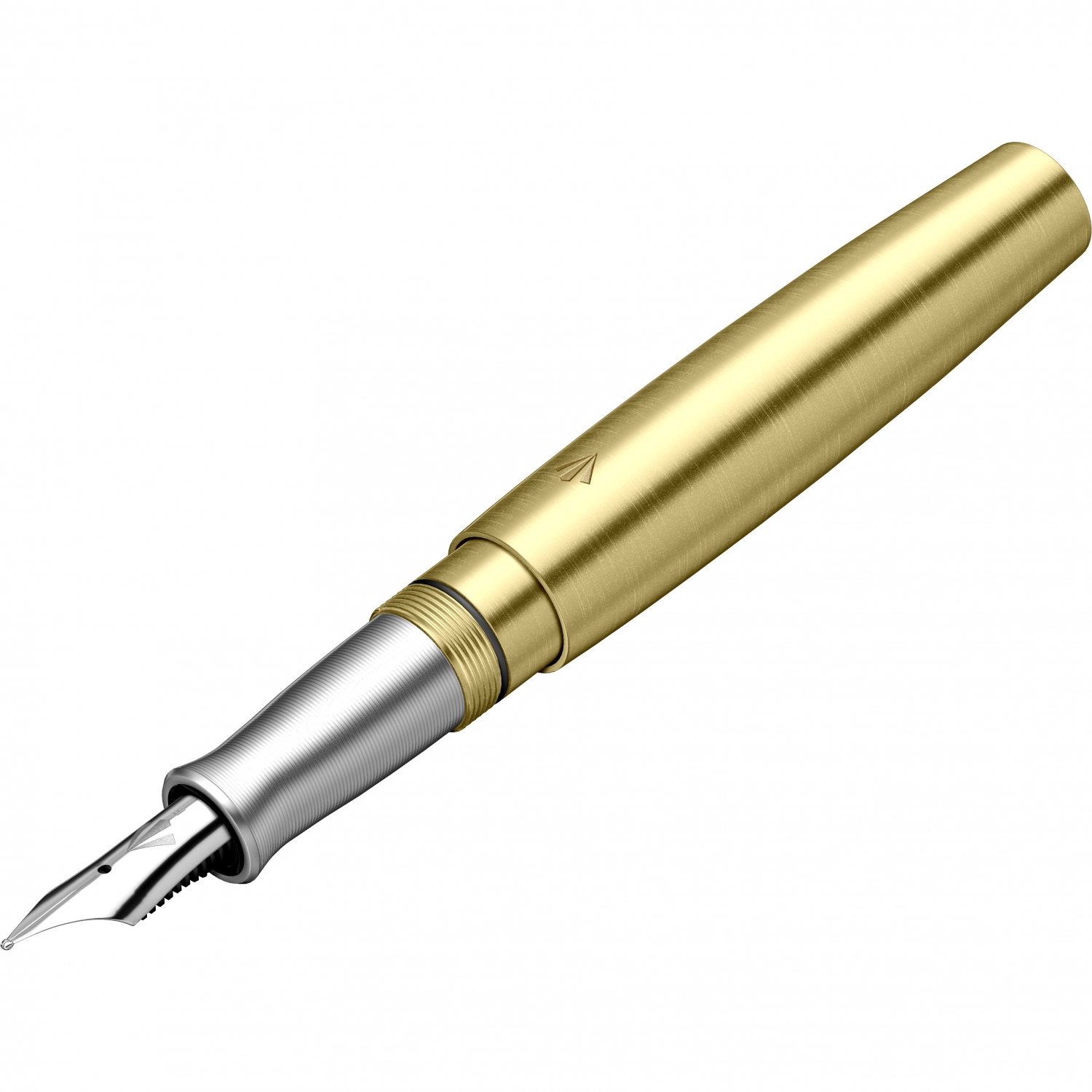 Imagine Produs Stilou Gravitas Pocket Raw Brass Uncoated 0.5 F Nib