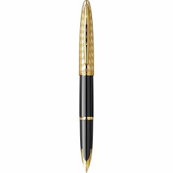 Stilou 18k Nib Waterman Carene SE DeLuxe Opera Black GT
