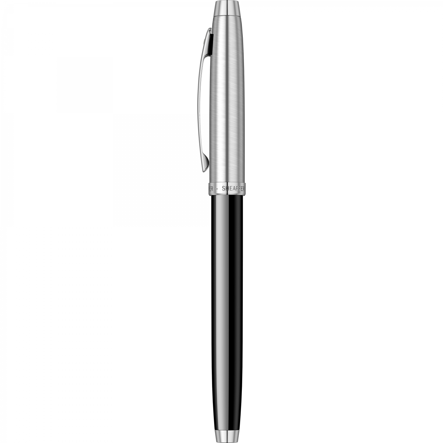 Imagine Produs Stilou Sheaffer 100 Glossy Black & Brushed Chrome NT