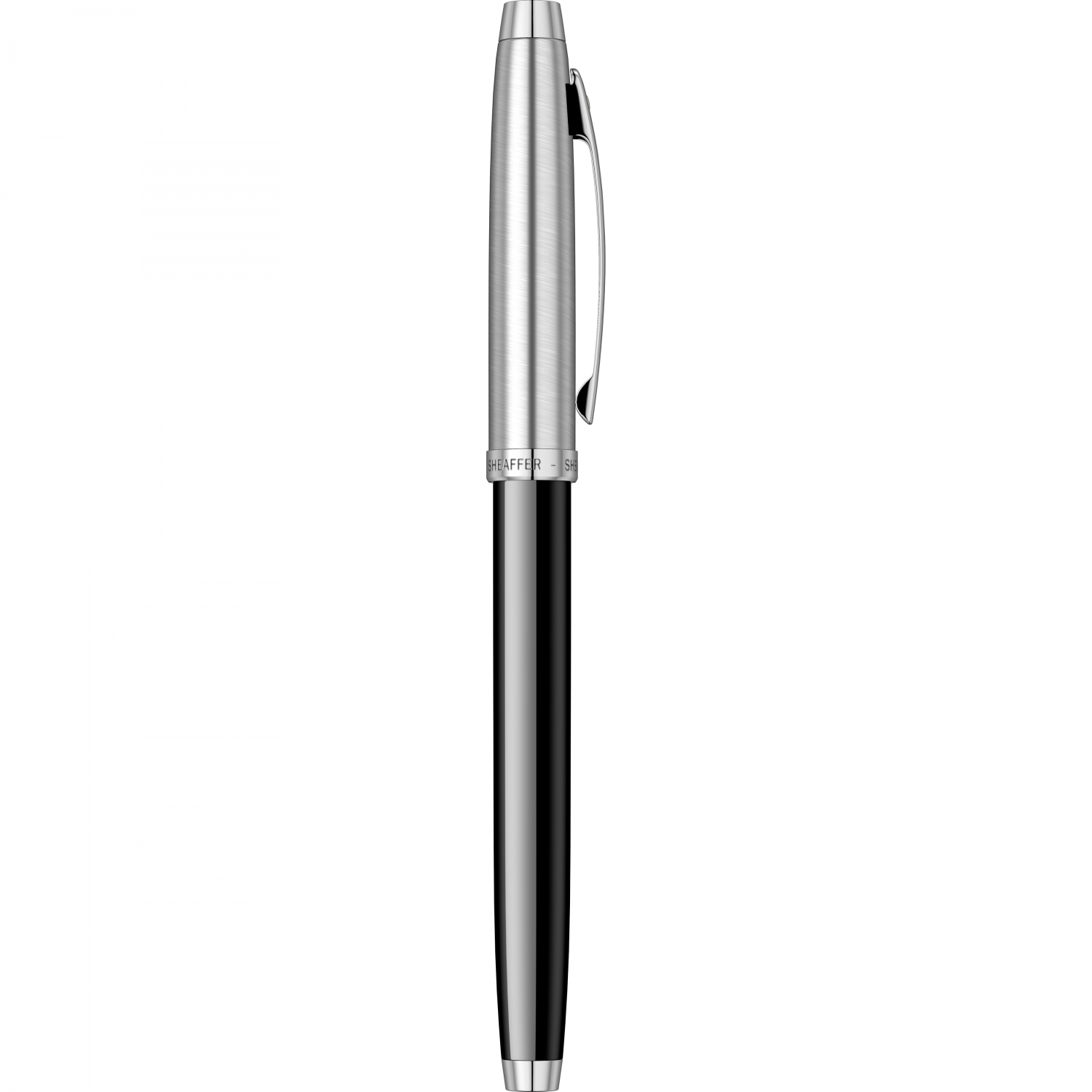 Imagine Produs Stilou Sheaffer 100 Glossy Black & Brushed Chrome NT