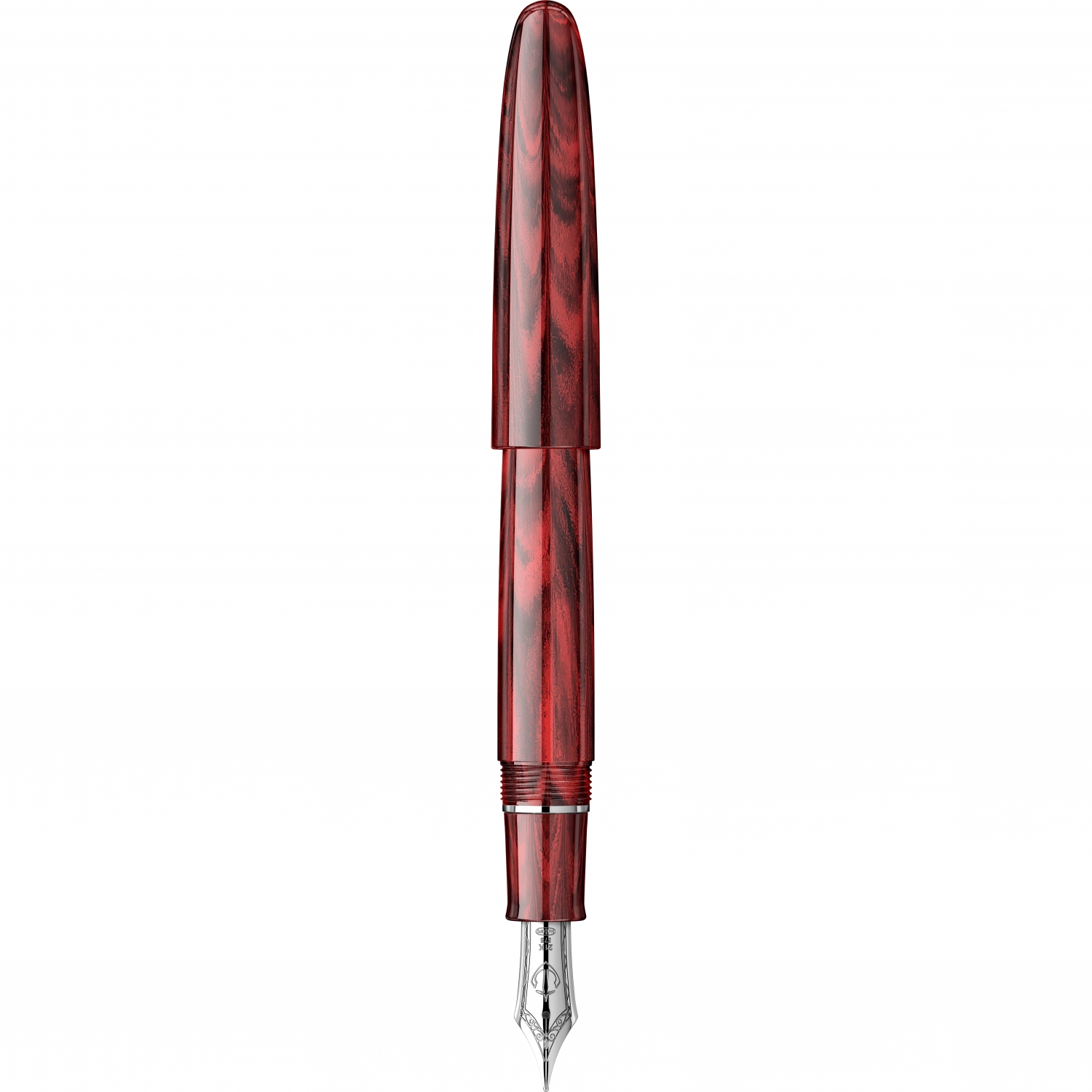 Imagine Produs Stilou King Size 21k Nib Sailor King of Pens Ripple Magma Ebonite 0.5 M Nib