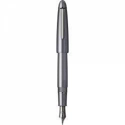 Stilou Large Size 21k Nib Sailor 1911 Ringless Metallic Simply Gray RUT 0.3 F Nib