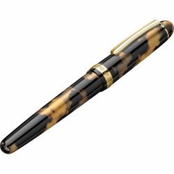 Stilou 14k Nib Platinum 3776 Century Celluloid Tortoise GT 0.6 B Nib