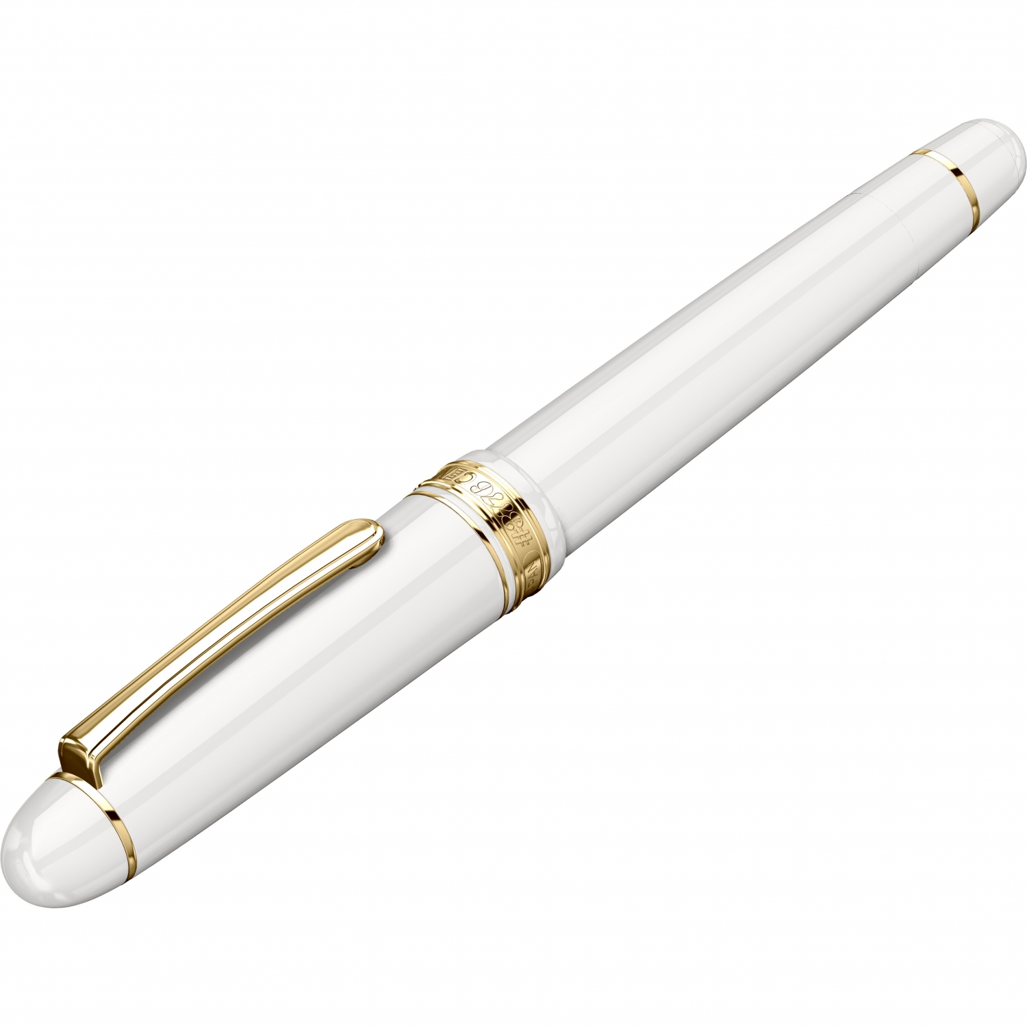 Imagine Produs Stilou 14k Nib Platinum 3776 Century Chenonceau White GT 0.3 F Nib