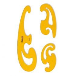 Set 3 Sabloane Curbe Aristo Contrast Burmester