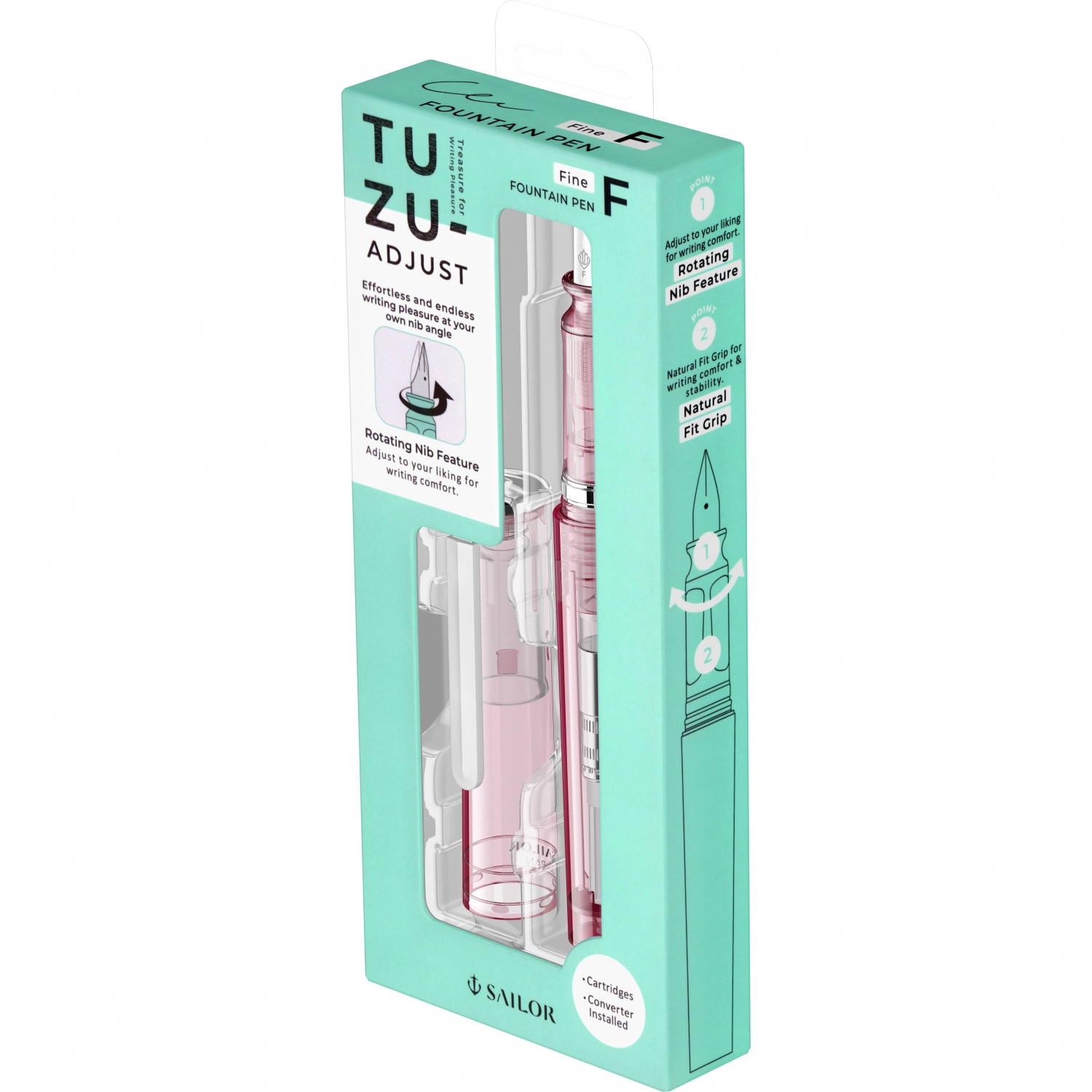 Imagine Produs Stilou Sailor Tuzu Adjust Crystal Cherry 0.3 F Nib