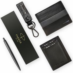 Set  barbatesc 4 piese Parker Jotter XL si Police Elvin