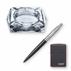 Pachet Parker Jotter Bond Street Pix + Bricheta Zippo + Scrumiera