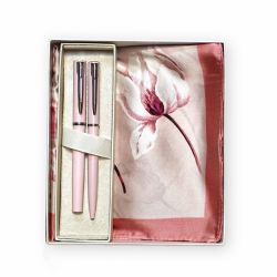 Pachet Waterman Allure Pastel Pink Stilou + Pix + Esarfa asortata