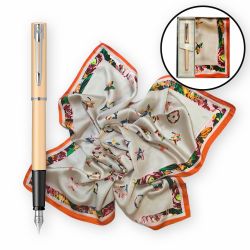 Pastel Orange Stilou + Esarfa asortata