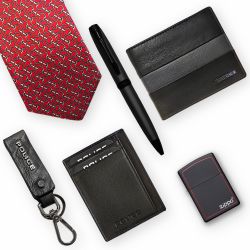 Set 6 piese Pix Roaming + set Police + Cravata + Zippo