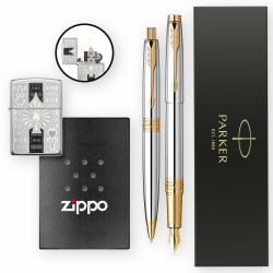 Set Stilou + Pix Parker Aster + Zippo high Polish