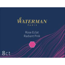Set 8 Cartuse Large Size Proprietar Waterman Standard Radiant Pink