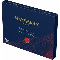 Set 8 Cartuse Large Size Proprietar Waterman Standard Audacious Red