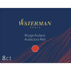 Set 8 Cartuse Large Size Proprietar Waterman Audacious Red