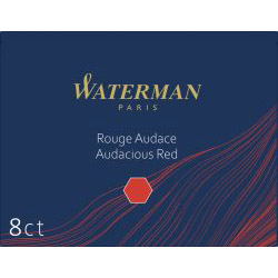 Set 8 Cartuse Large Size Proprietar Waterman Standard Audacious Red