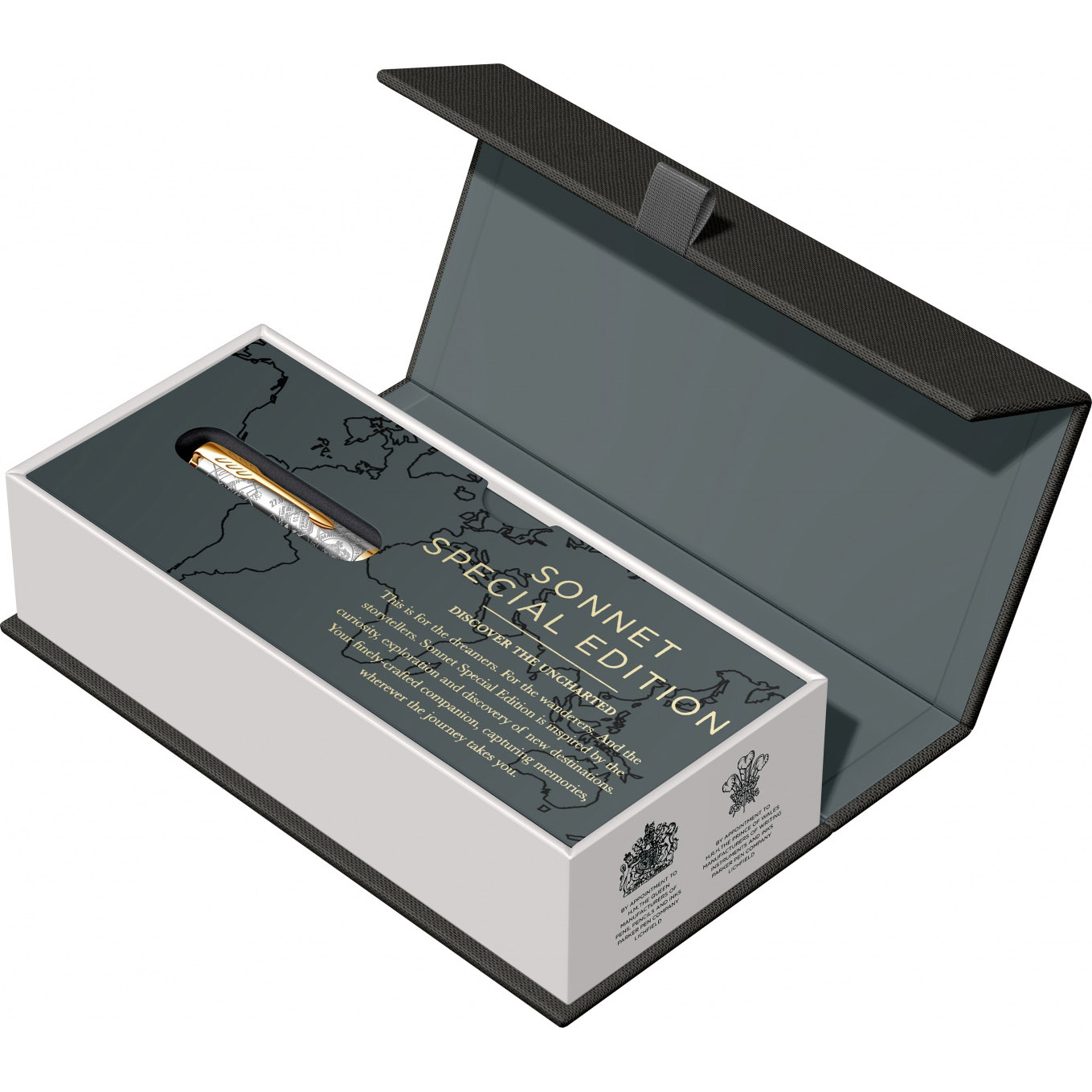 Imagine Produs Stilou 18k Nib Parker Sonnet Royal SE Impression Matt Black GT