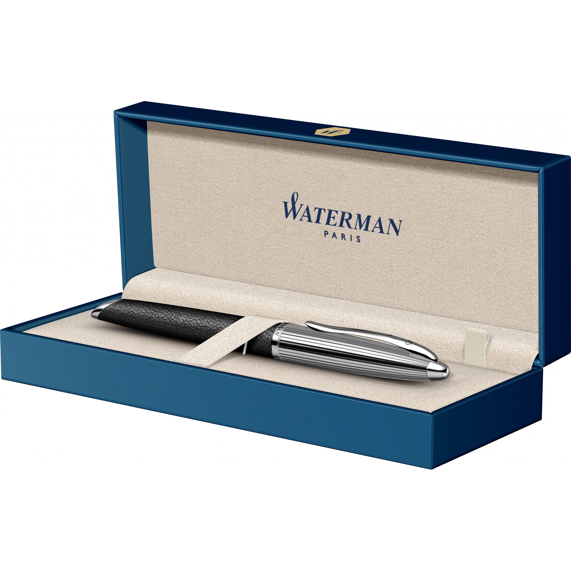 Imagine Produs Stilou 18k Nib Waterman Carene DeLuxe Black GT