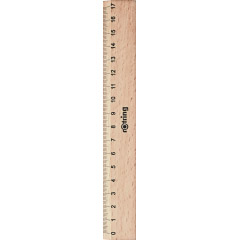 Rigla plata lemn Rotring Centro 17 cm