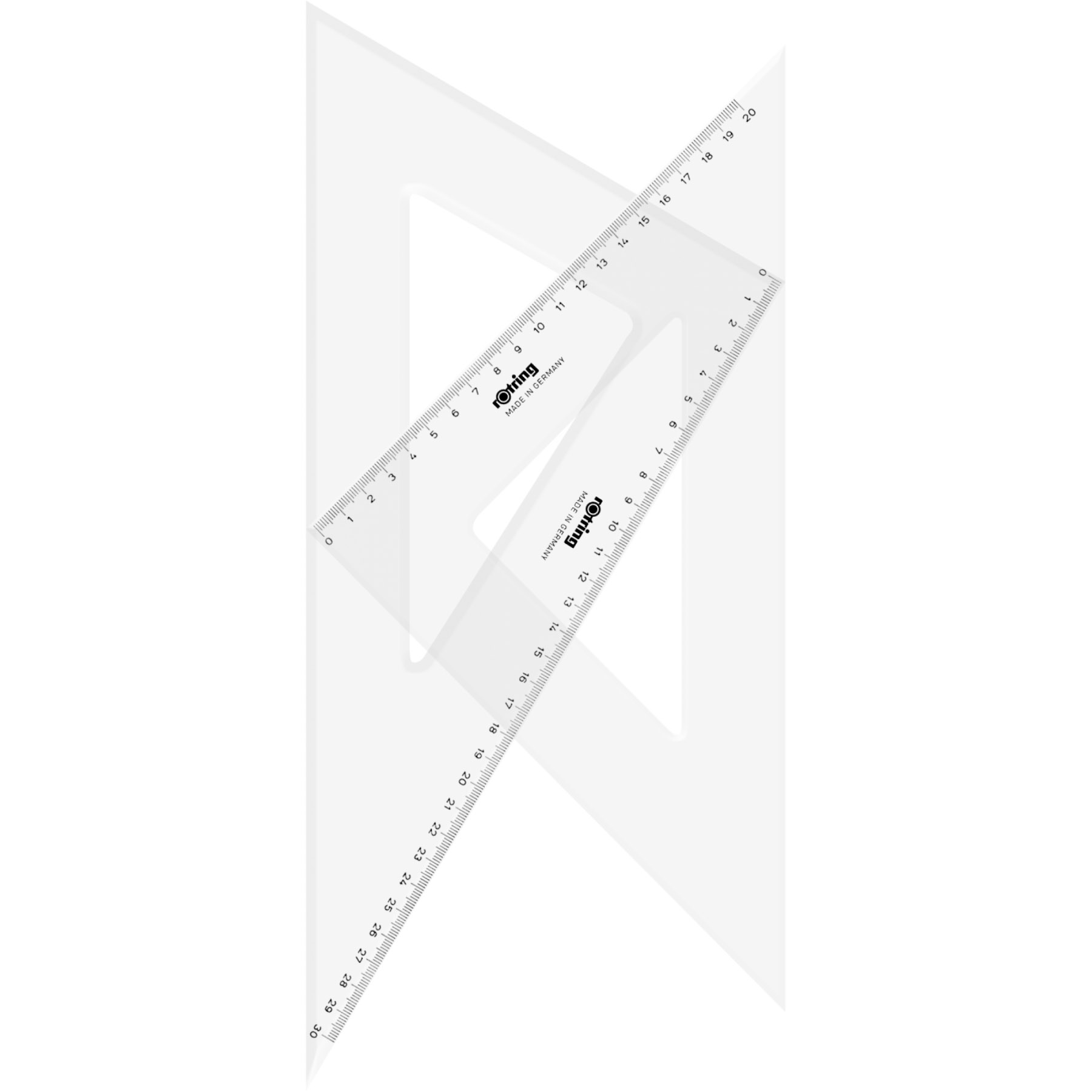 Imagine Produs Set 2 Echere 45° si 60° Rotring Centro 20-30 cm si 32-37 cm