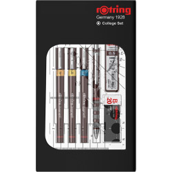 Set 3 Tragator cu Tus Rotring Isograph College 0.2 - 0.35 - 0.7