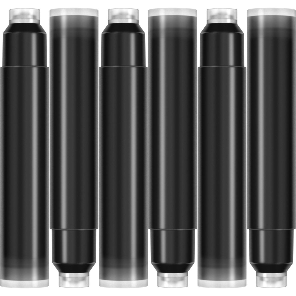 Imagine Produs Set 6 Cartuse Standar Size International Rotring Artpen Ink Black