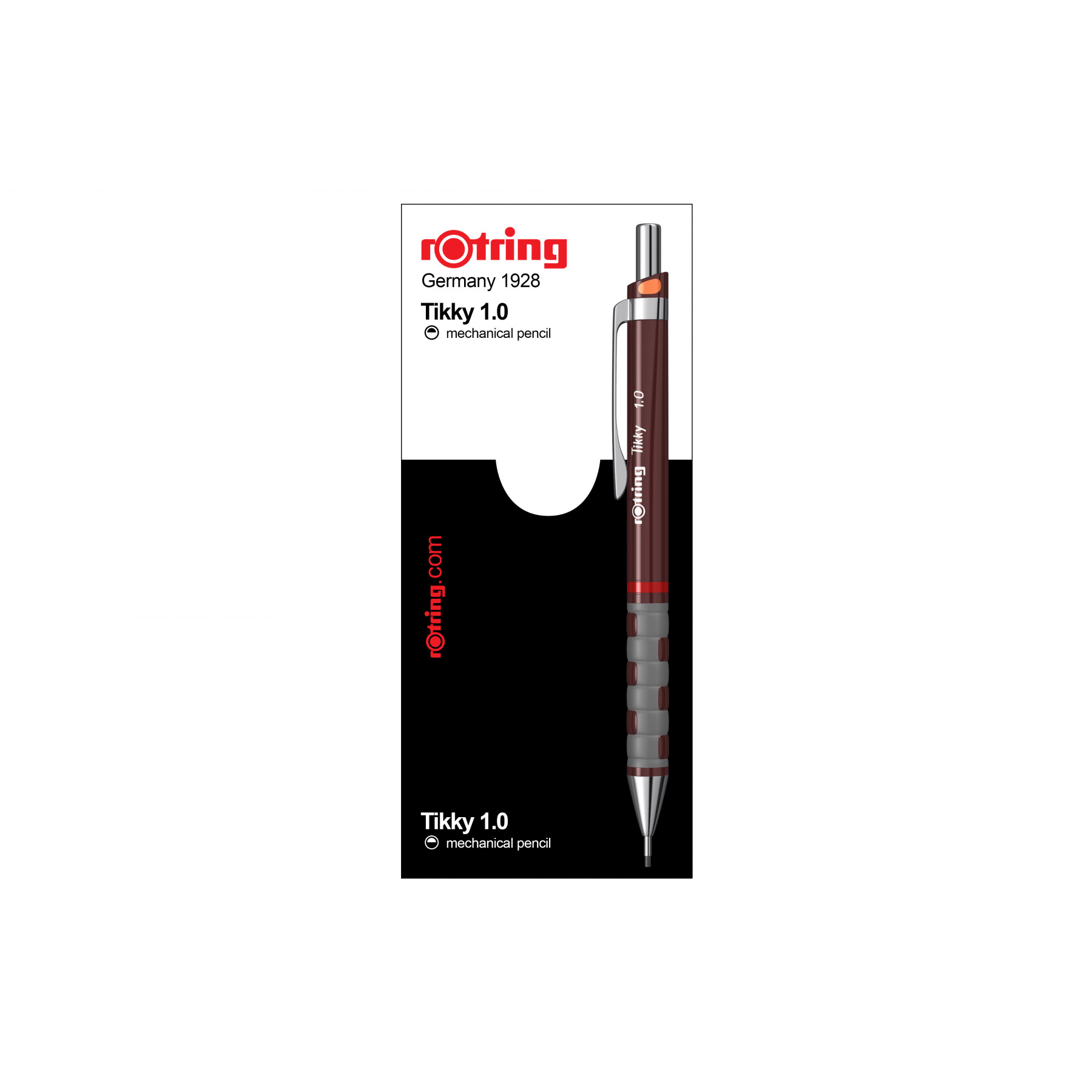 Imagine Produs Creion Mecanic 1.0 Rotring Tikky III Burgundy - Color Code