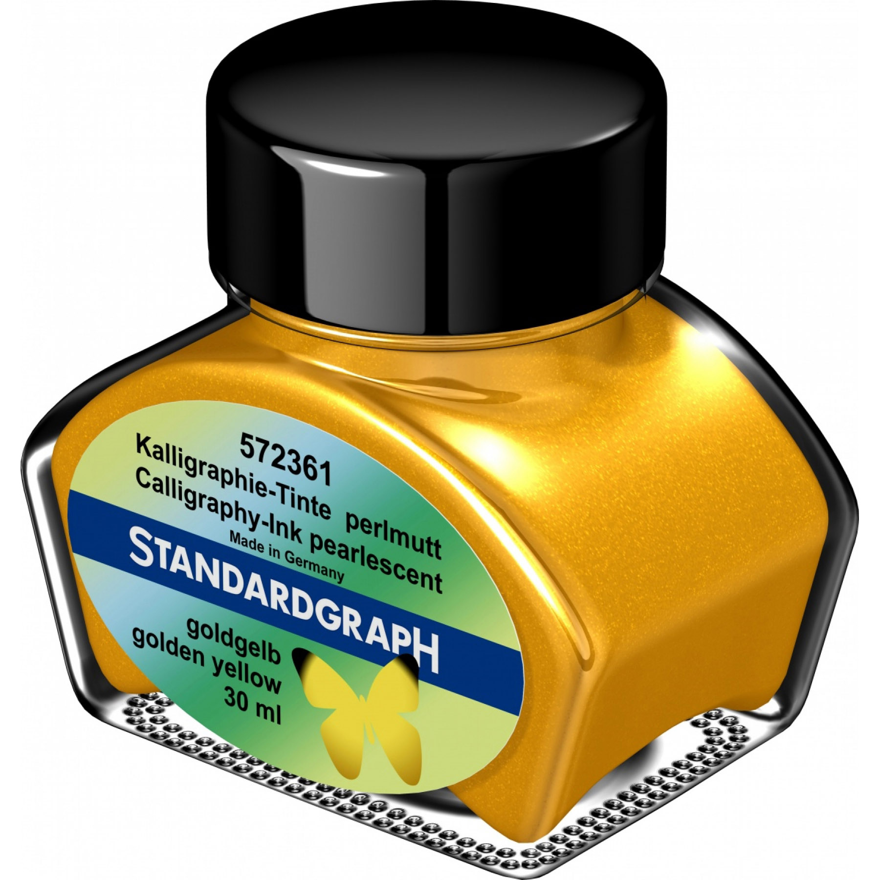 Imagine Produs Calimara Cerneala 30 ml Standardgraph Calligraphy Pearlescent Golden Yellow