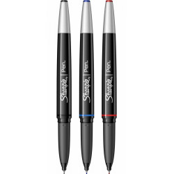Set 3 Finelinere 0.4 F Sharpie Pen Grip Basic Colors