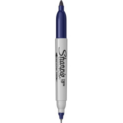 Marker Permanent Bullet Sharpie Twin Tip Navy