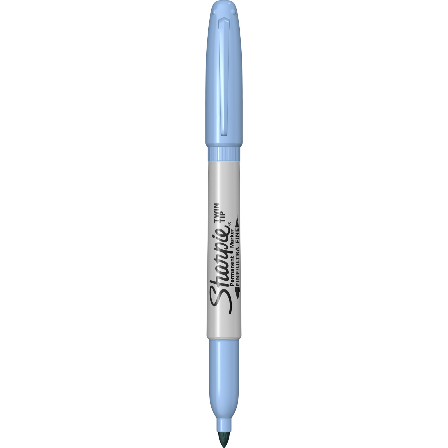Imagine Produs Marker Permanent Bullet Sharpie Twin Tip Sky Blue