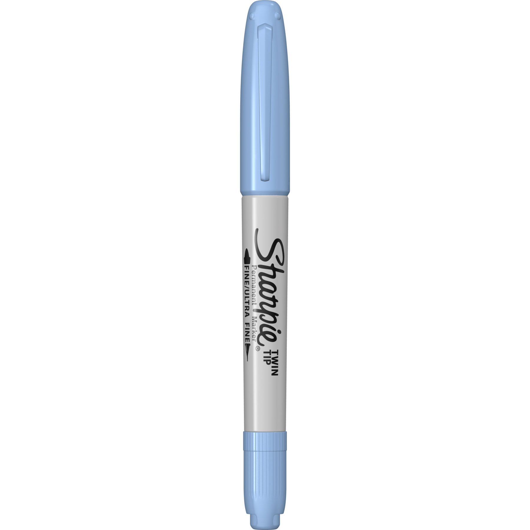 Imagine Produs Marker Permanent Bullet Sharpie Twin Tip Sky Blue