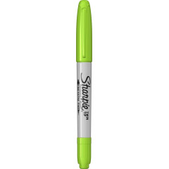 Marker Permanent Bullet Sharpie Twin Tip Lime Green