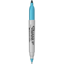 Marker Permanent Bullet Sharpie Twin Tip Turquoise
