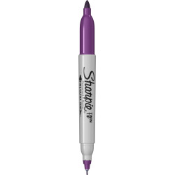 Marker Permanent Bullet Sharpie Twin Tip Purple