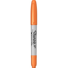 Marker Permanent Bullet Sharpie Twin Tip Orange