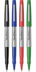 Set 4 Fineliner 0.5 UF PaperMate Flair Basic Colors